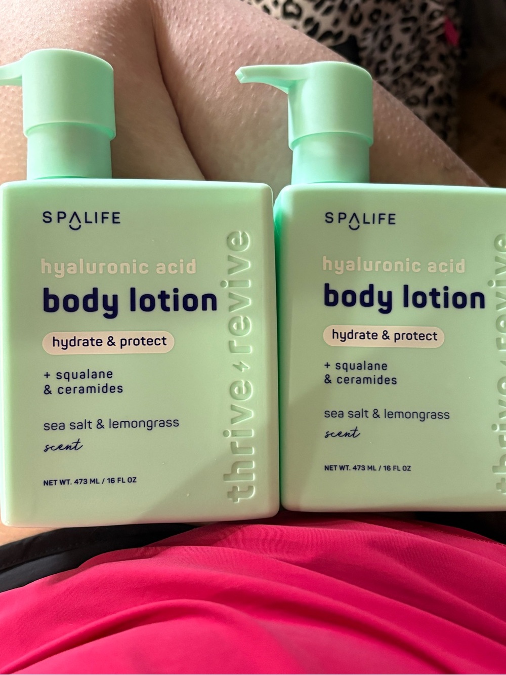 Spalife Mint Green Hyaluronic Acid Body Lotion Pair